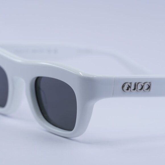 Gucci Gucci GG1777S 004 Sunglasses Shiny White Square Frame, Grey Size ONE SIZE - 8 Thumbnail