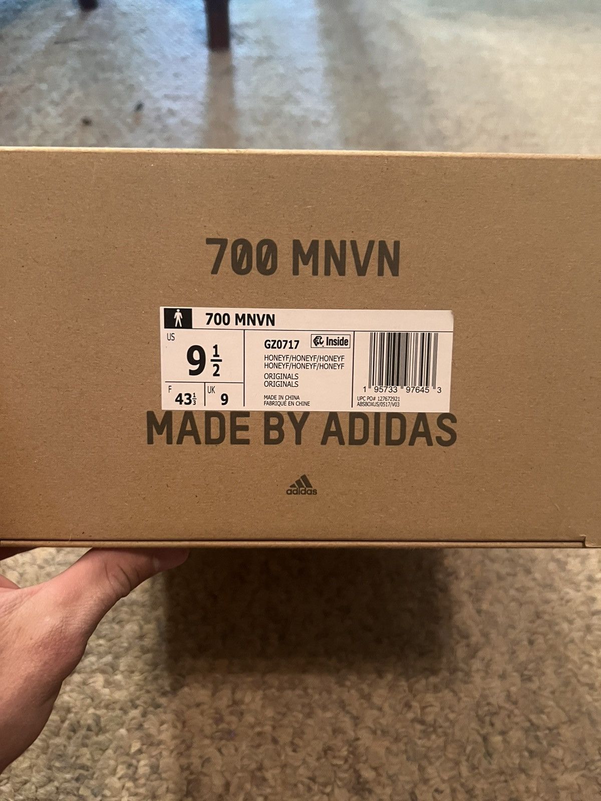 Adidas Yeezy boost 700 MNVN Honeyflux Size US 9.5 / EU 42-43 - 9 Thumbnail