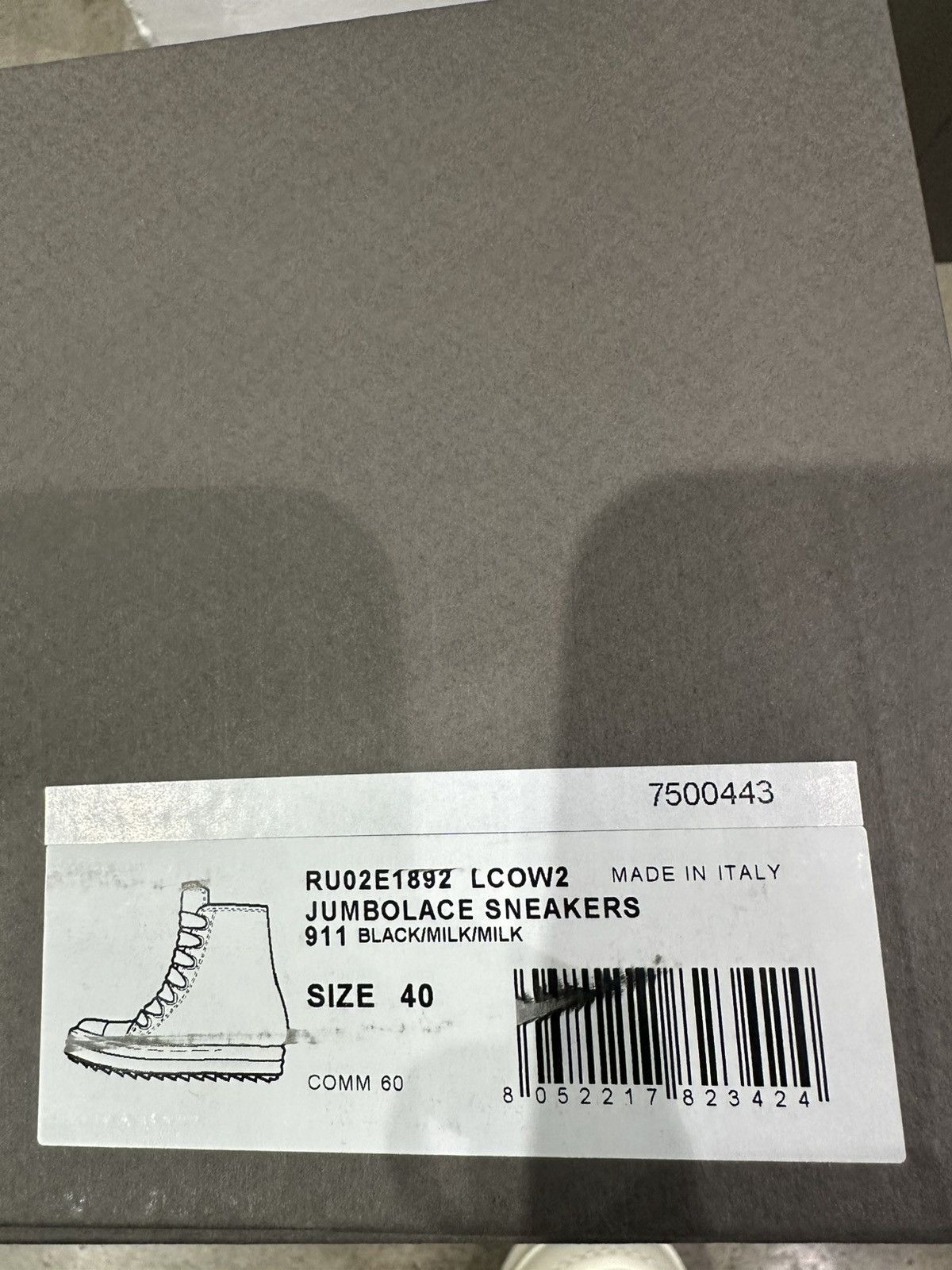 Rick Owens RICK OWENS - Jumbo High Black Milk Size US 7 / EU 40 - 7 Thumbnail