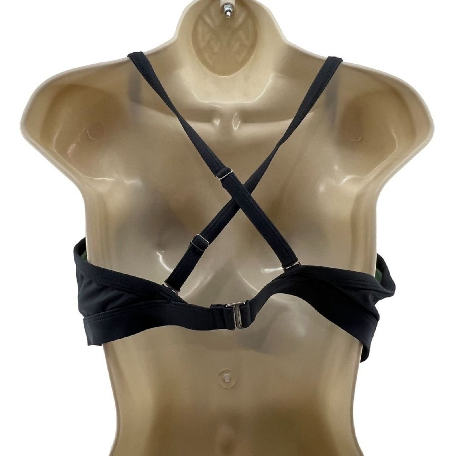 Athleta Athleta Twist Front Bikini Grey Womens 36D/DD Size ONE SIZE - 8 Thumbnail