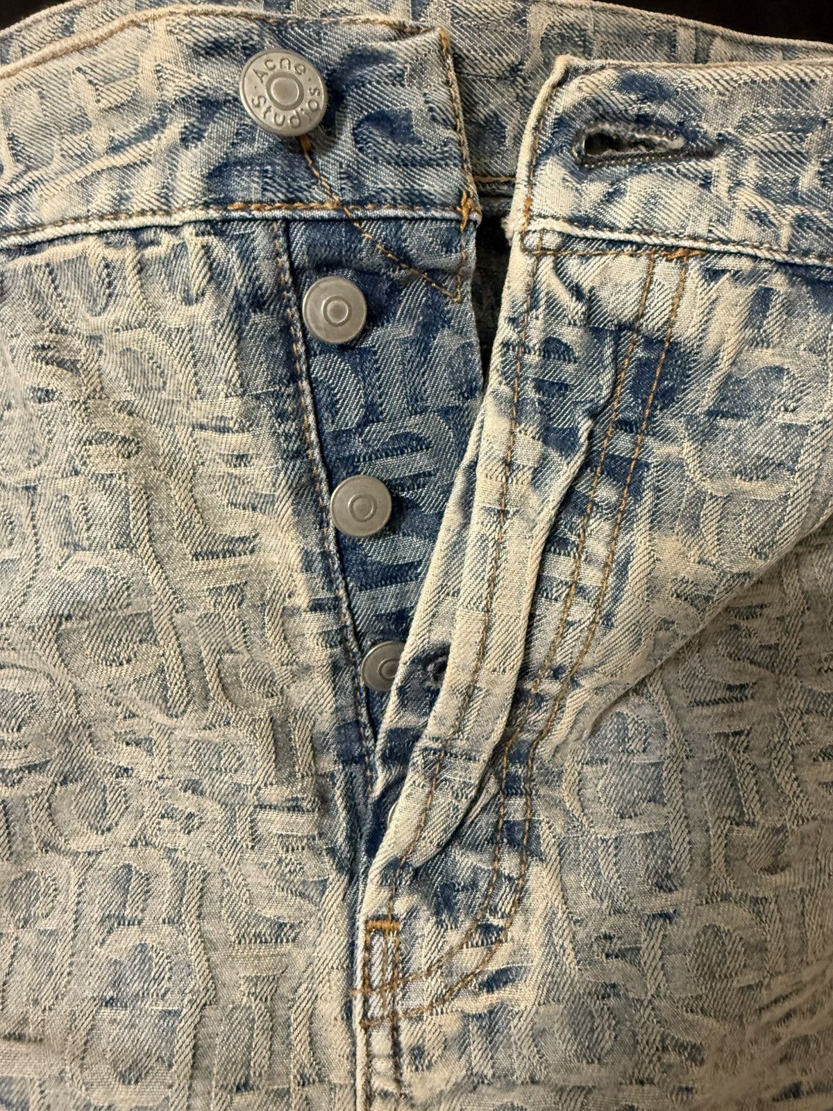 Acne Studios Acne Studios Monogram Denim Skirt Size 32" / US 10 / IT 46 - 5 Thumbnail