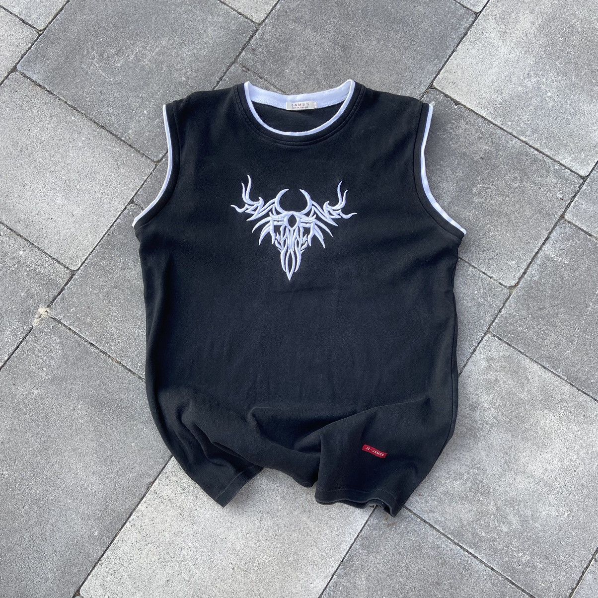 Japanese Brand × Vintage 📌 Vintage Embroidered Tribal Y2K Tank Top Size US XL / EU 56 / 4 - 2 Thumbnail