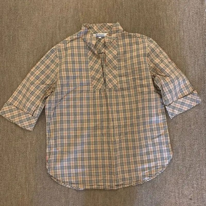 Burberry Burberry Khaki Cotton Mid-Length Women's Shirt Size M / US 6-8 / IT 42-44 - 1 Thumbnail
