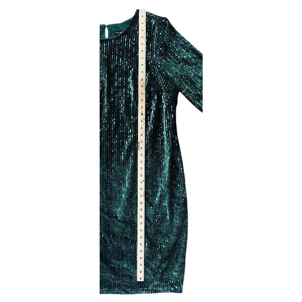 Other NWT Lane Bryant Velvet Green Sequin Holiday Dress Size 20 Size 3XL / US 20-22 - 2 Thumbnail
