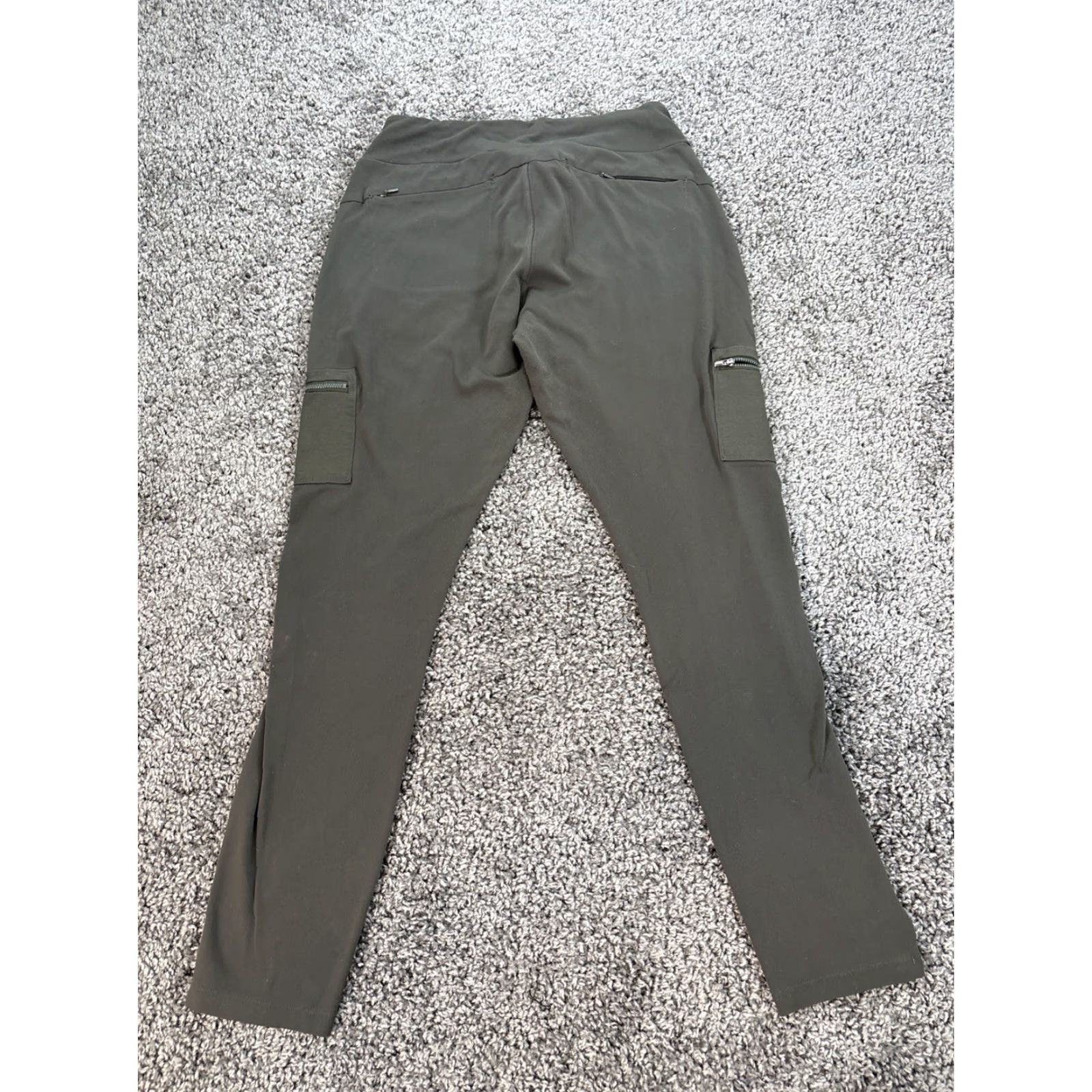 Athleta Athleta Pants Womens 14T Gray Legging Nylon Blended Fabric Ankle Elastic Waist Pockets Gym Training Running Yoga High Rise Cargo Headlands Hybrid Size 36" / US 14 / IT 50 - 8 Thumbnail