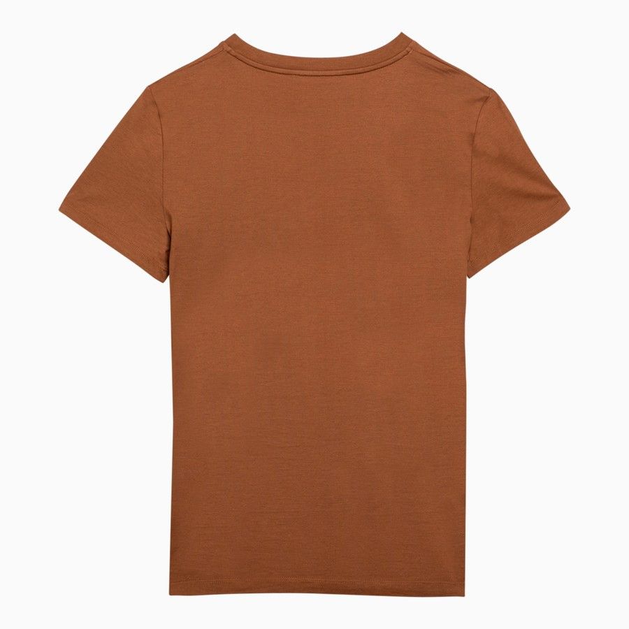Max Mara o1d2blof0824 Logo T-Shirts in Brown Size XS / US 0-2 / IT 36-38 - 2 Thumbnail