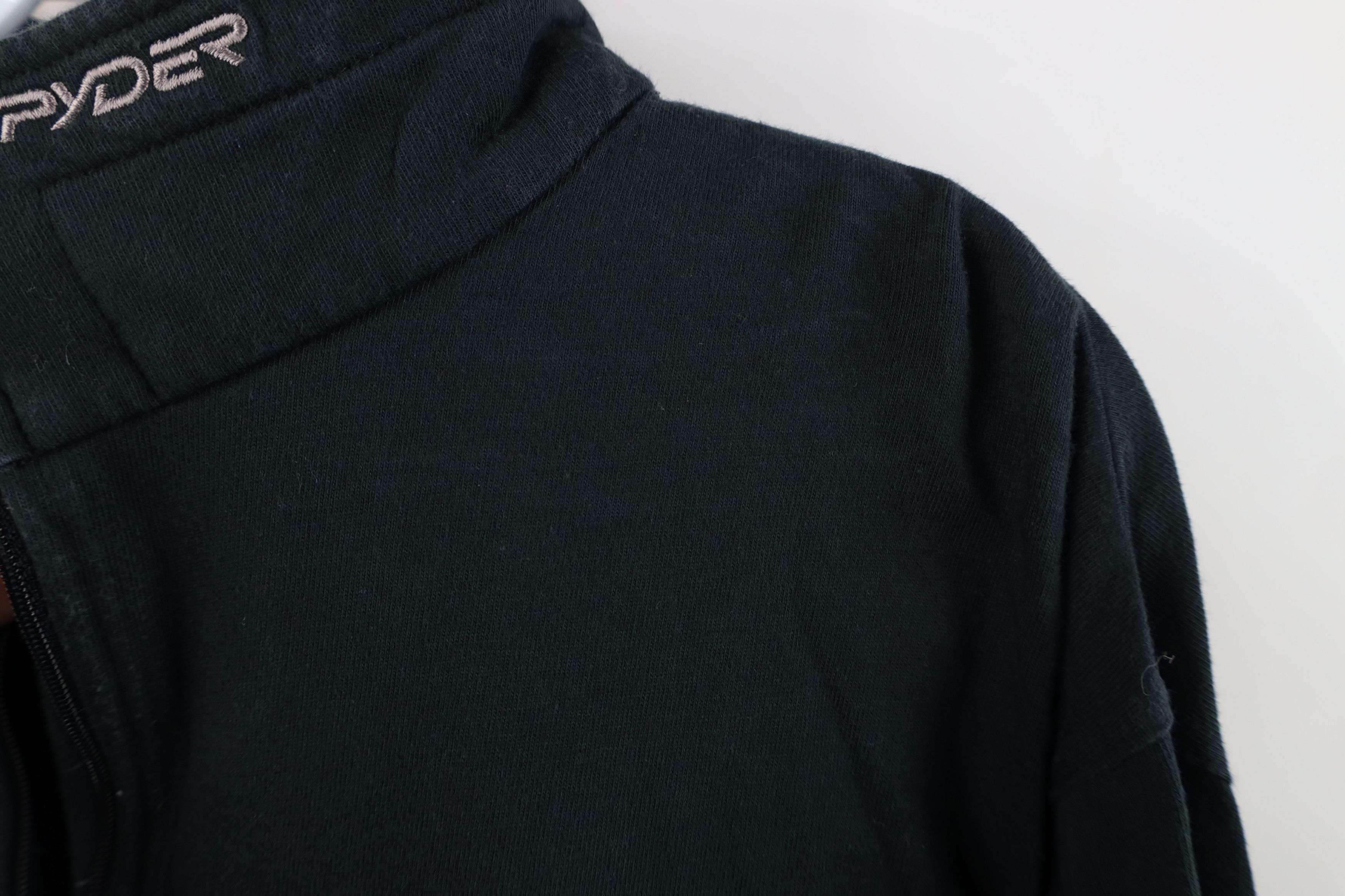 Spyder Vintage 90s Spyder Big Log Web Half Zip Mock Neck Shirt Size US L / EU 52-54 / 3 - 5 Thumbnail