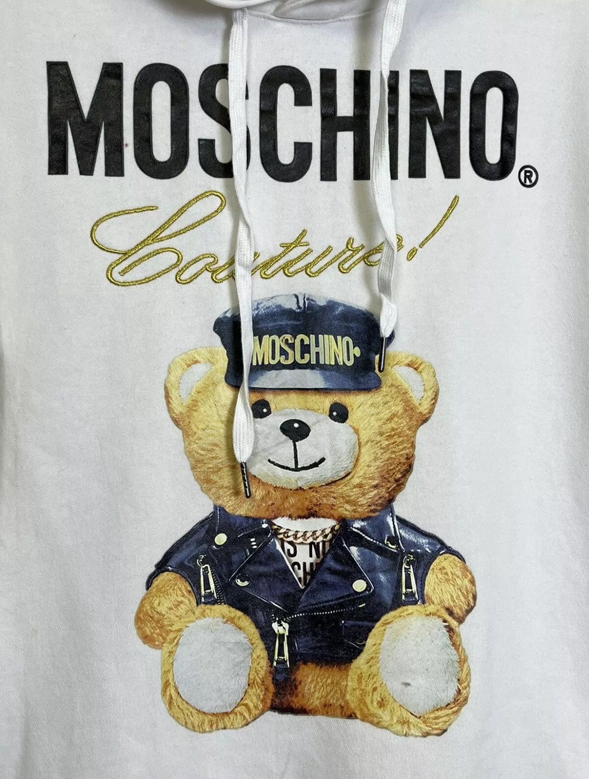 Moschino MOSCHINO MILANO COUTURE TEDDY BEAR PULLOVER HOODIES Size US L / EU 52-54 / 3 - 3 Thumbnail