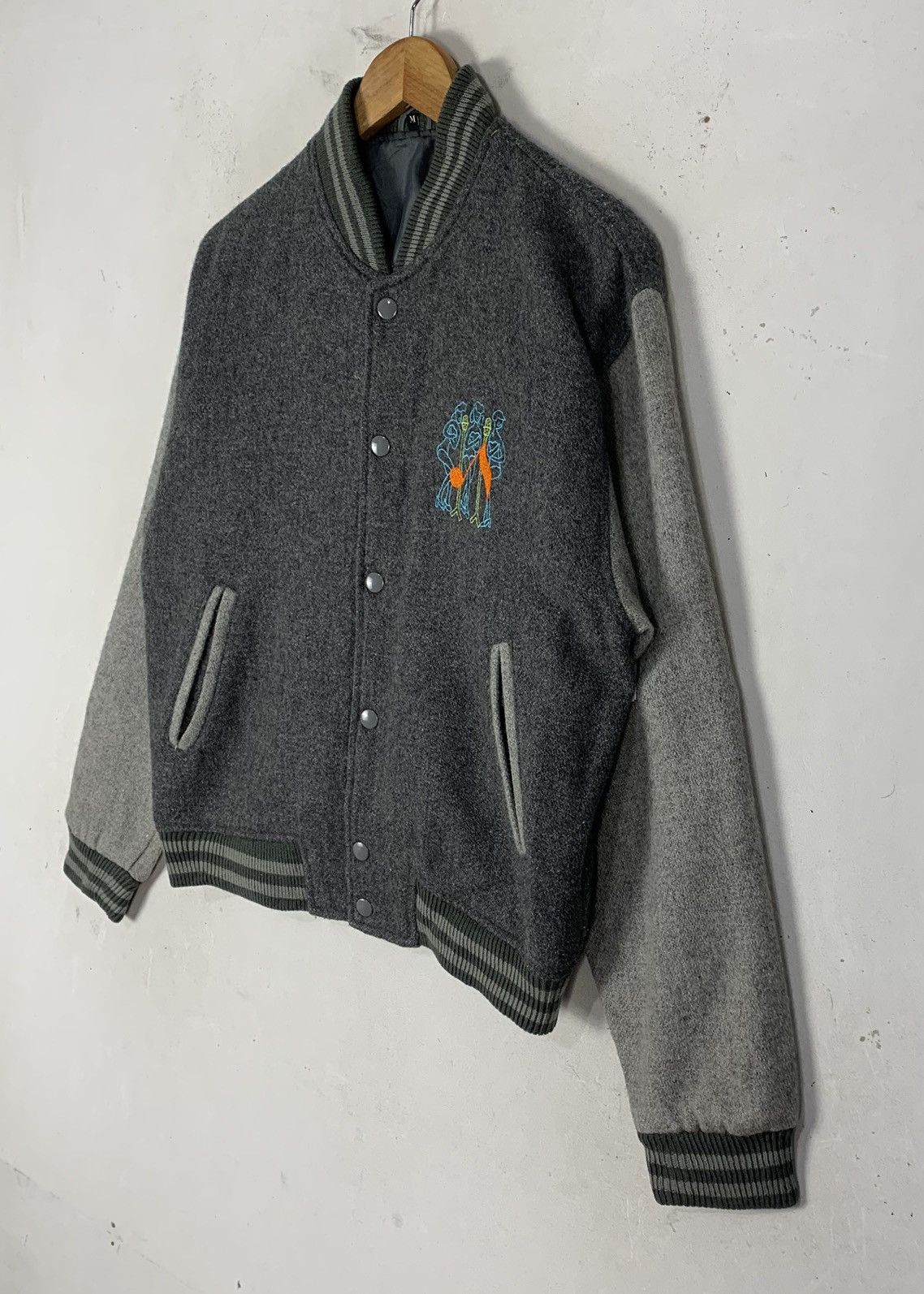 Vintage Vintage Easy Voice Embroidered StreetWear Varsity Jacket Size US M / EU 48-50 / 2 - 4 Thumbnail