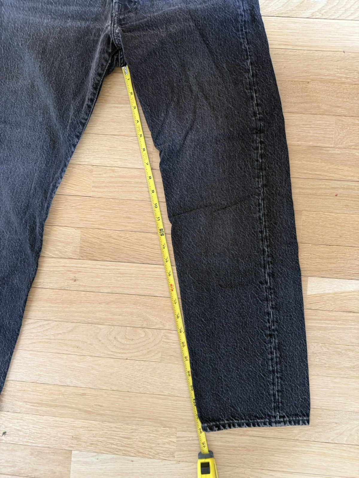 Acne Studios Acne 1996 Black Denim, 30x30 Straight Fit Jeans Size US 30 / EU 46 - 9 Thumbnail