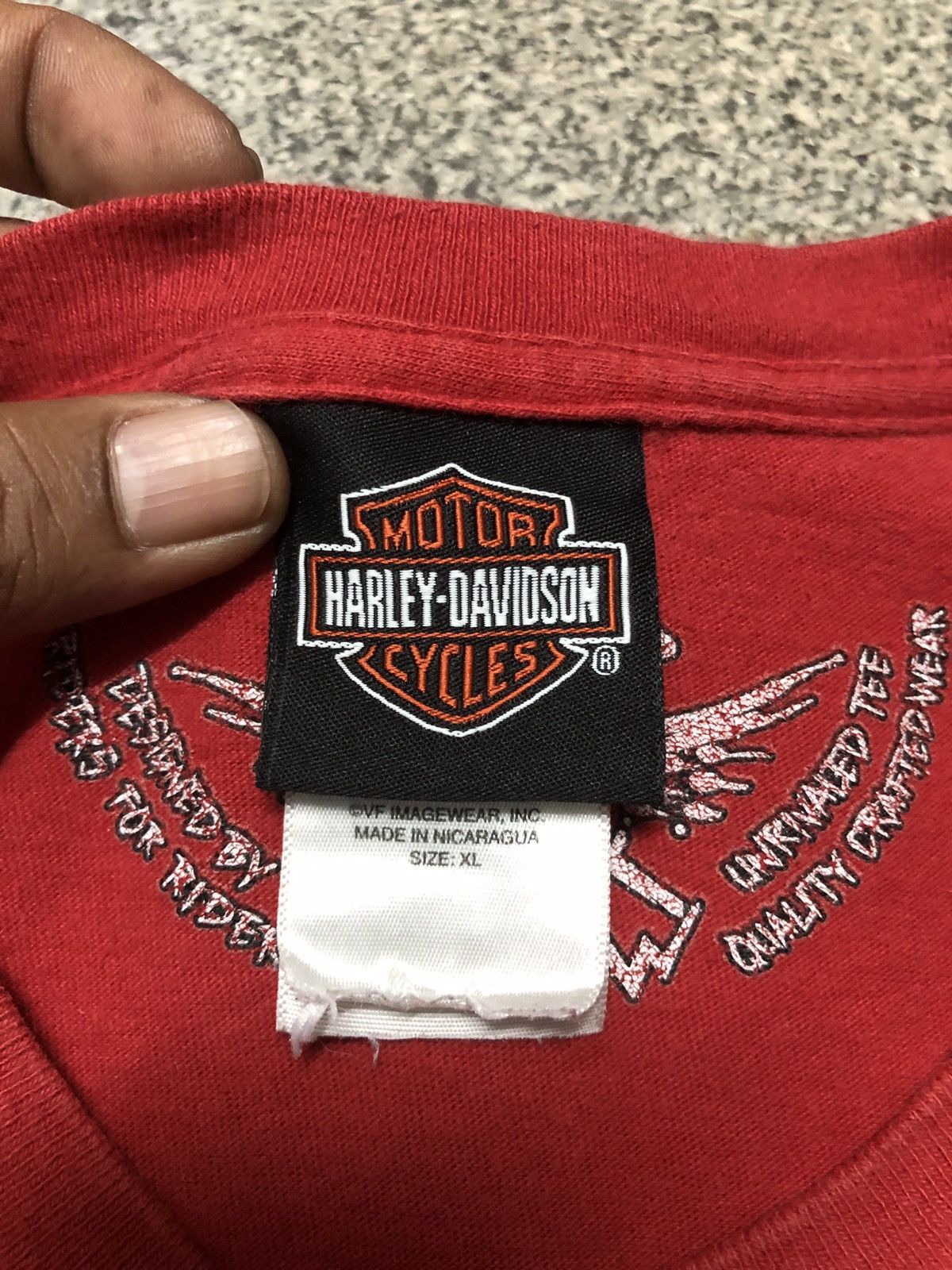 Harley Davidson Vintage Y2K Harley Davidson Of Atlanta Georgia Backhit Tee Size US XL / EU 56 / 4 - 22 Thumbnail