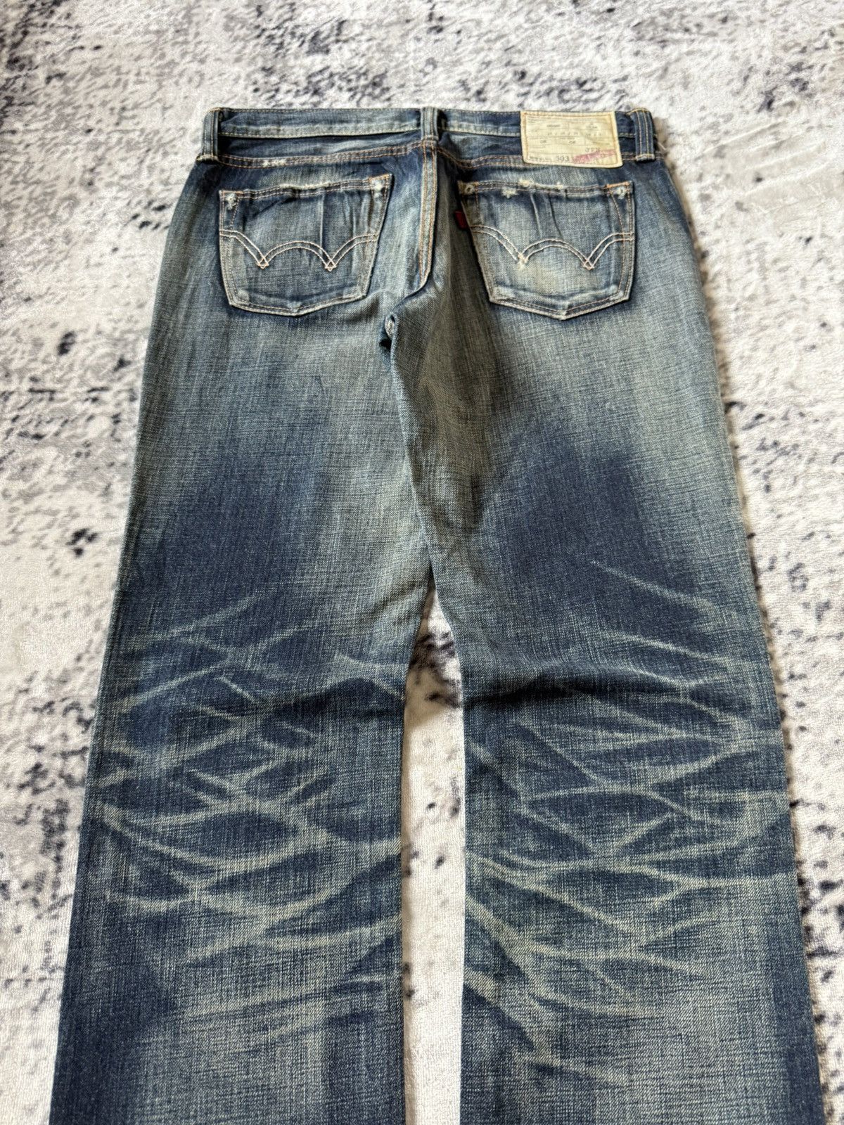 Edwin Edwin Fuga Style 503 Patina Fade Wash Whiskers Jeans Size US 28 / EU 44 - 11 Thumbnail