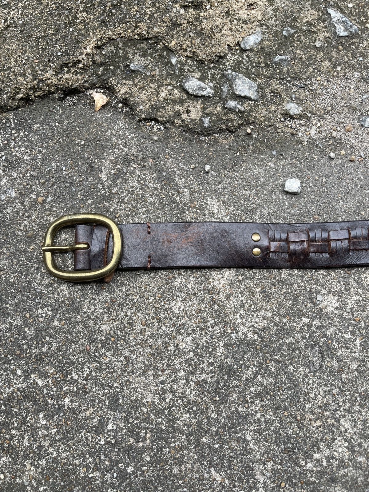 If Six Was Nine Last Drop🔥Rare🔥Buckaroo Cow Leather Belt Size ONE SIZE - 6 Thumbnail