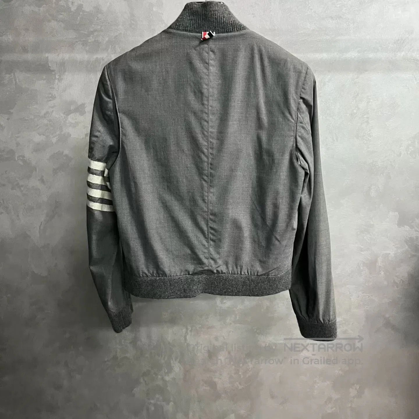 Thom Browne thom browne gray four-stripes bomber jacket. Size US S / EU 44-46 / 1 - 6 Thumbnail