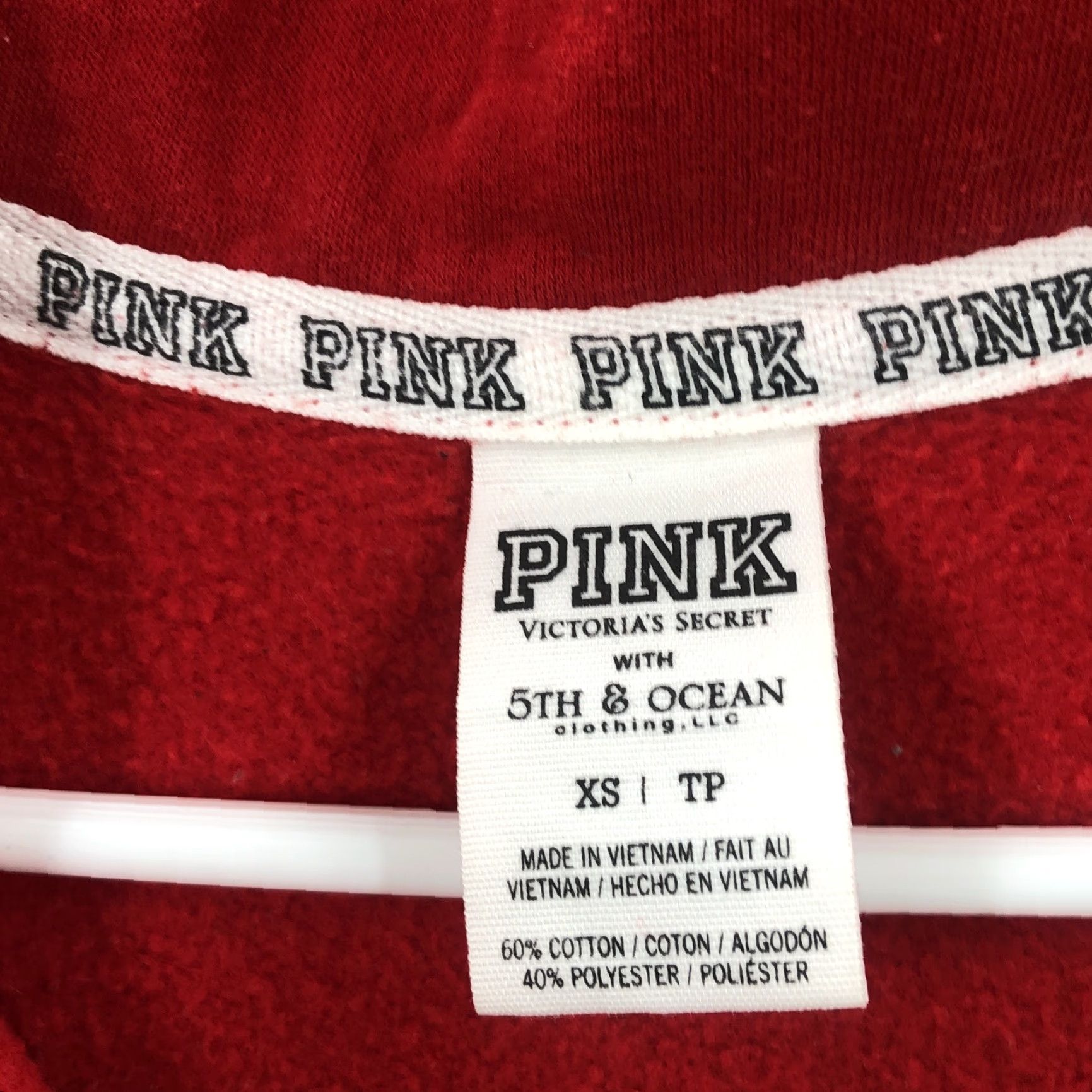 Victoria's Secret Victoria's Secret Sweatshirt Women Red Long Sleeve 1/4 Zip Pullover XS Size XS / US 0-2 / IT 36-38 - 4 Thumbnail