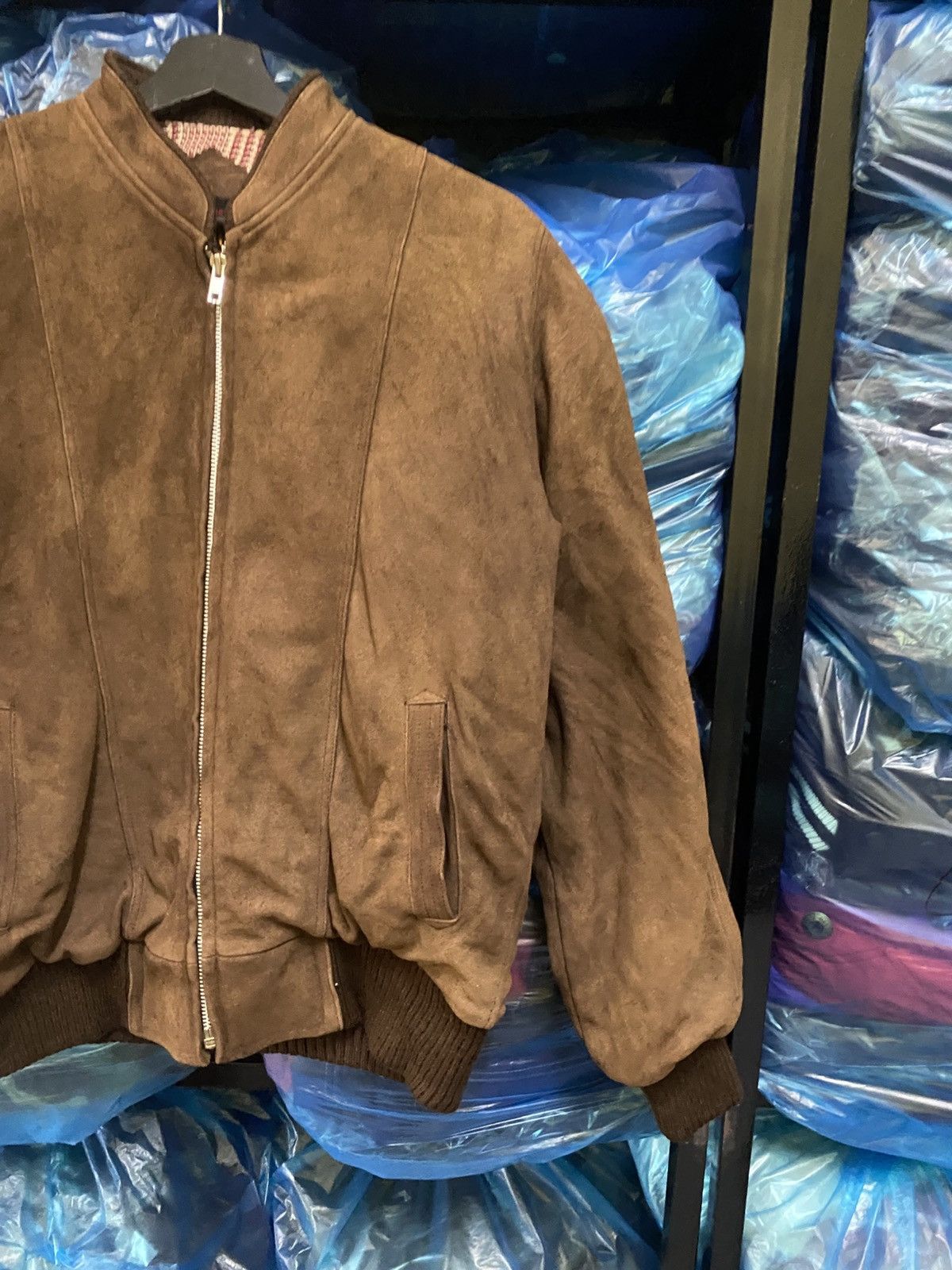 Japanese Brand Vintage 80s Eroica Tokyo Osaka Brown Suede Leather Bomber Size US M / EU 48-50 / 2 - 6 Thumbnail
