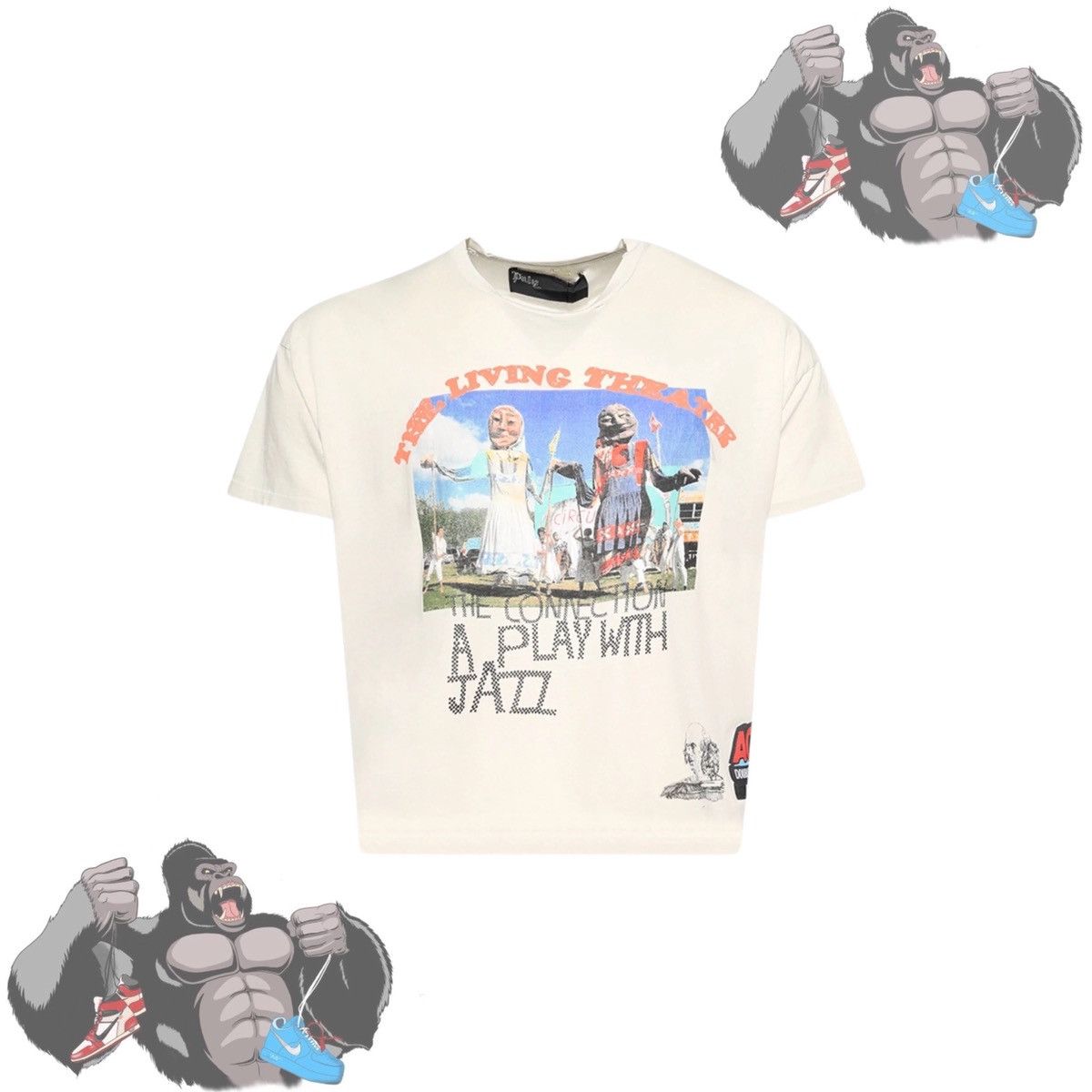 Paly Hollywood Paly Hollywood The Living Theatre Tee White Size US M / EU 48-50 / 2 - 1 Thumbnail