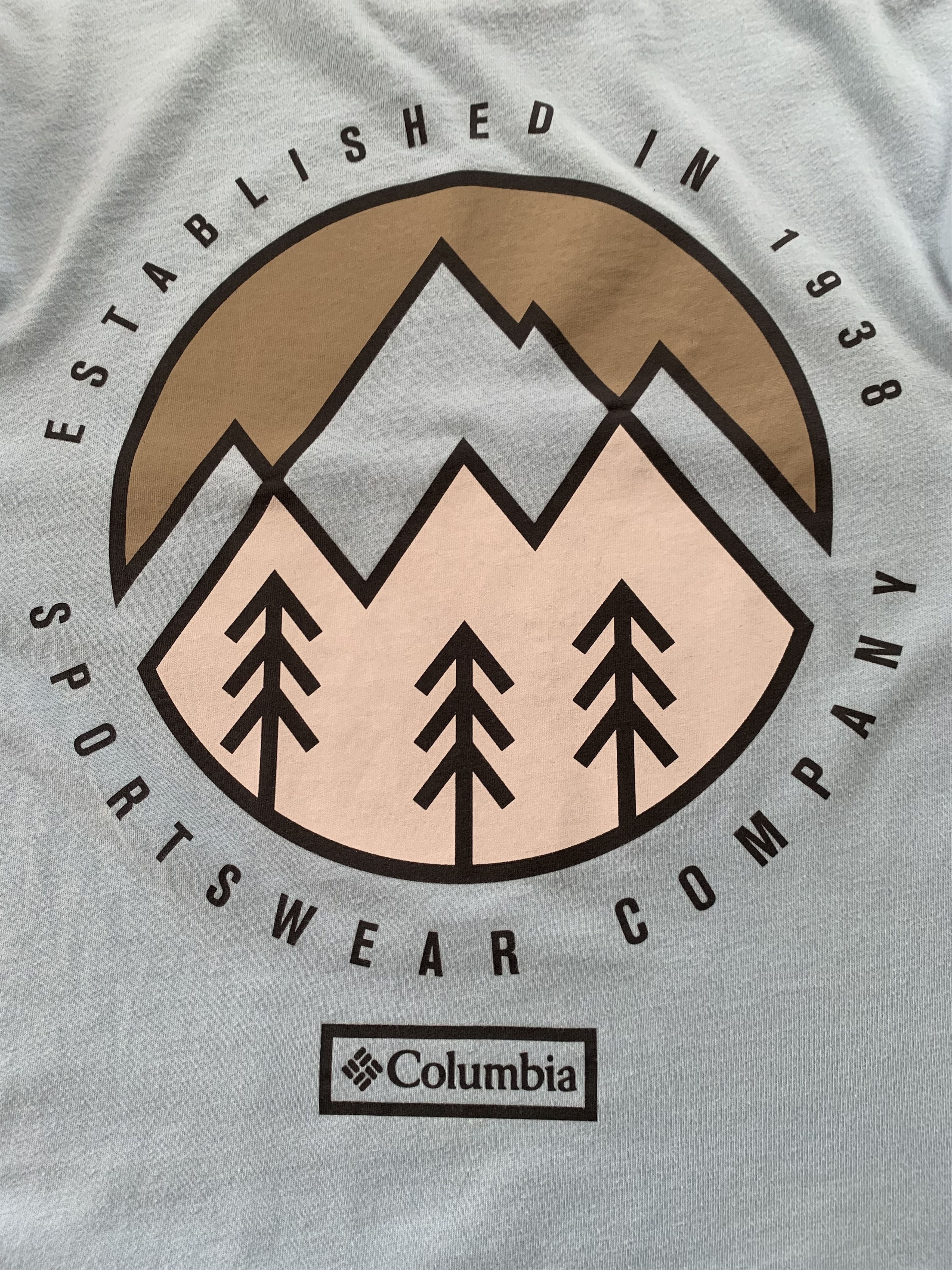Columbia Columbia Light Blue Graphic Long Sleeve T-Shirt Size US XS / EU 42 / 0 - 5 Thumbnail