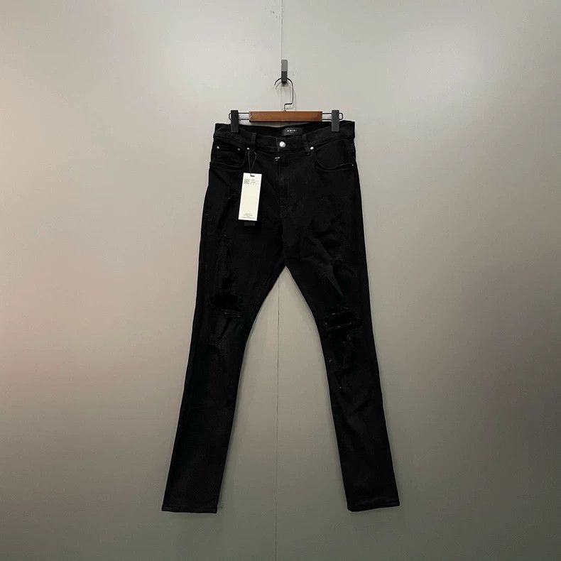 Amiri AmiriBlack ripped jeans 2503-Nextarrow Size US 33 - 1 Thumbnail