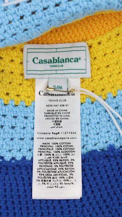 Casablanca o1rshd1 Q: 2 / Size: S/M / Knit Striped Crochet Hat Rainbow Size ONE SIZE - 9 Thumbnail