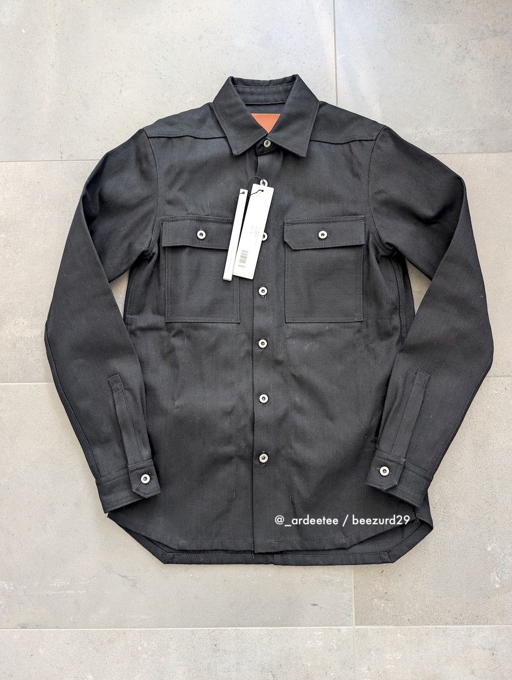 Rick Owens Drkshdw *NEW* LIMITED JAPANESE SELVEDGE DENIM OUTERSHIRT Size US S / EU 44-46 / 1 - 1 Thumbnail