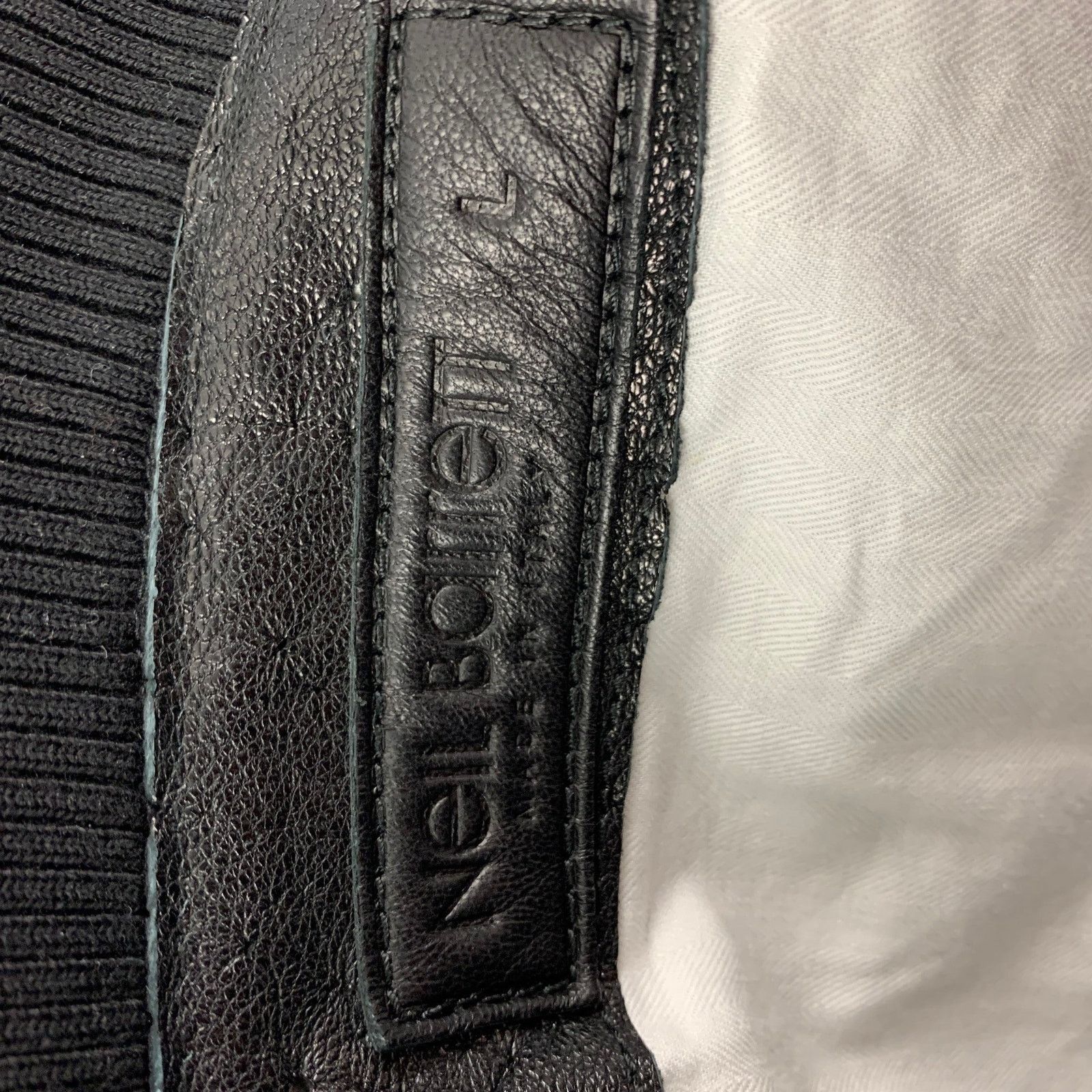 Neil Barrett NEIL BARRETT Size L Black Distressed Leather Bomber Jacket Size US L / EU 52-54 / 3 - 6 Thumbnail