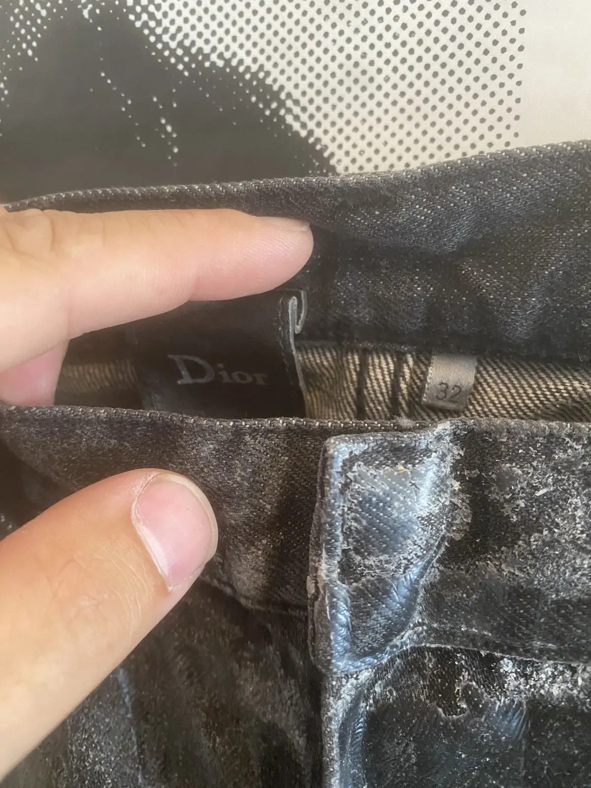 Dior MINT dior homme 2009 waxed denim jeans Size US 32 / EU 48 - 8 Thumbnail