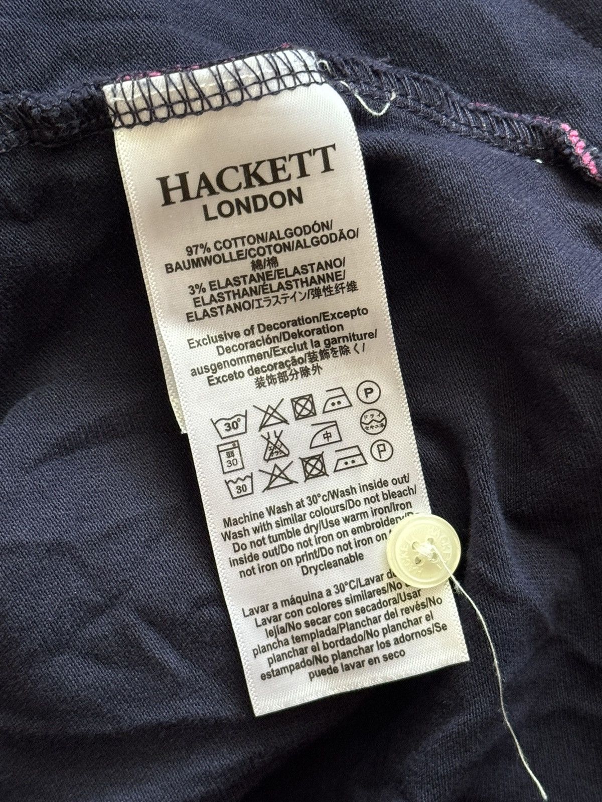 Hackett × Vintage Hackett XXL multicolour polo rugby tee T-shirt dress Size US XXL / EU 58 / 5 - 12 Thumbnail