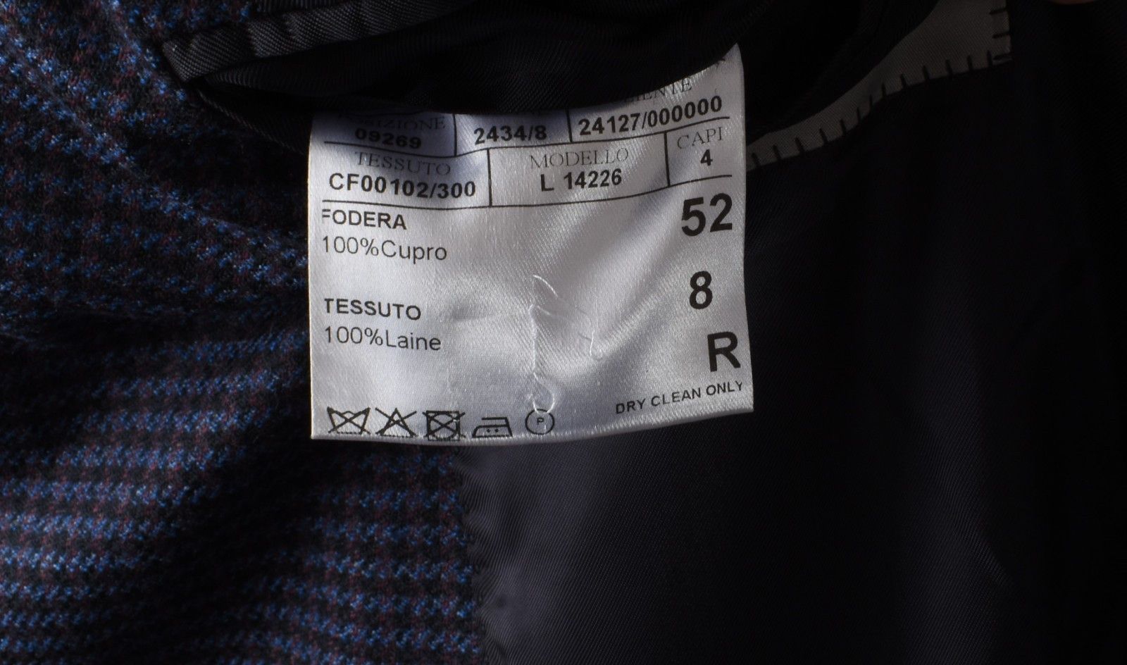 Canali Canali Men Blazer Jacket Size IT52/Large, S2030 Size US L / EU 52-54 / 3 - 10 Thumbnail