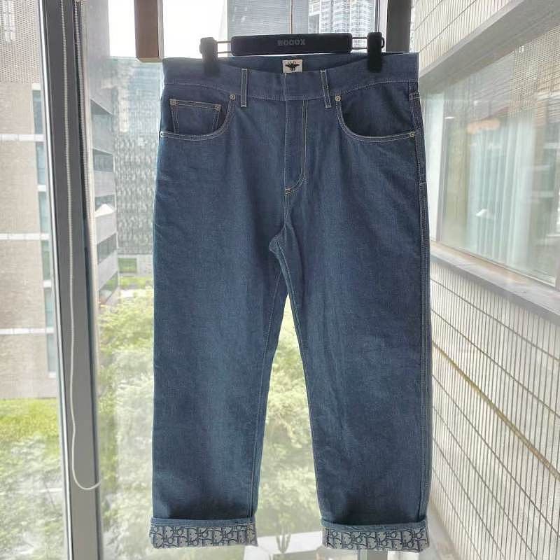 Dior Dior Monogram Cuff Jeans Size 40 Size 28" / US 6 / IT 42 - 1 Thumbnail