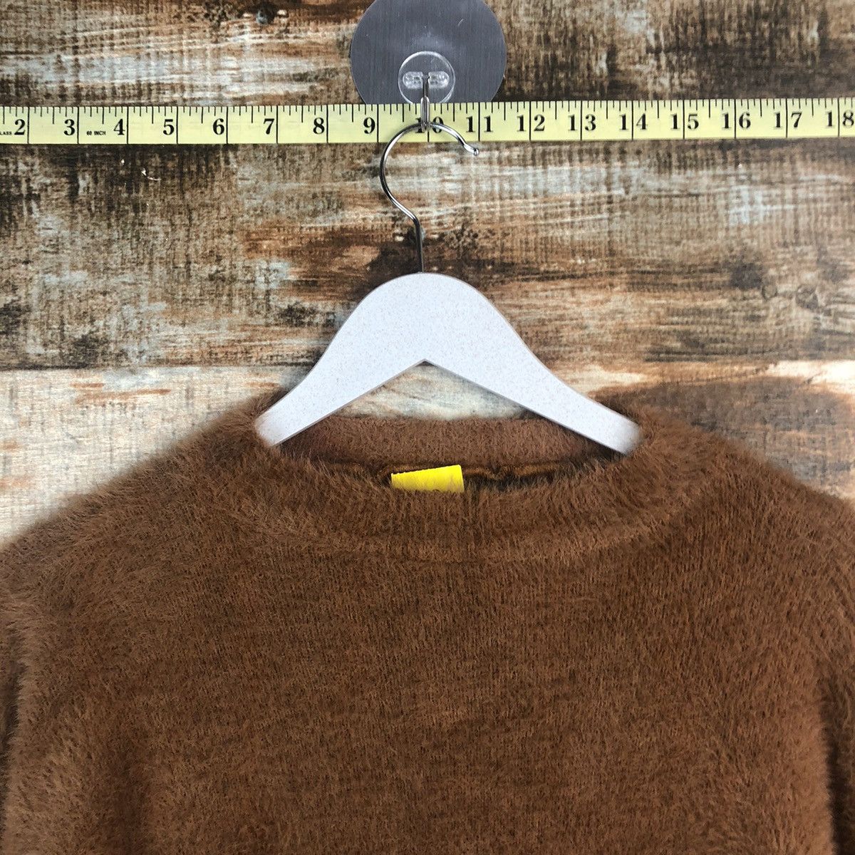 Japanese Brand DL Gorge Brown Mohair shaggy Knitwear #C313 Size S / US 4 / IT 40 - 4 Thumbnail