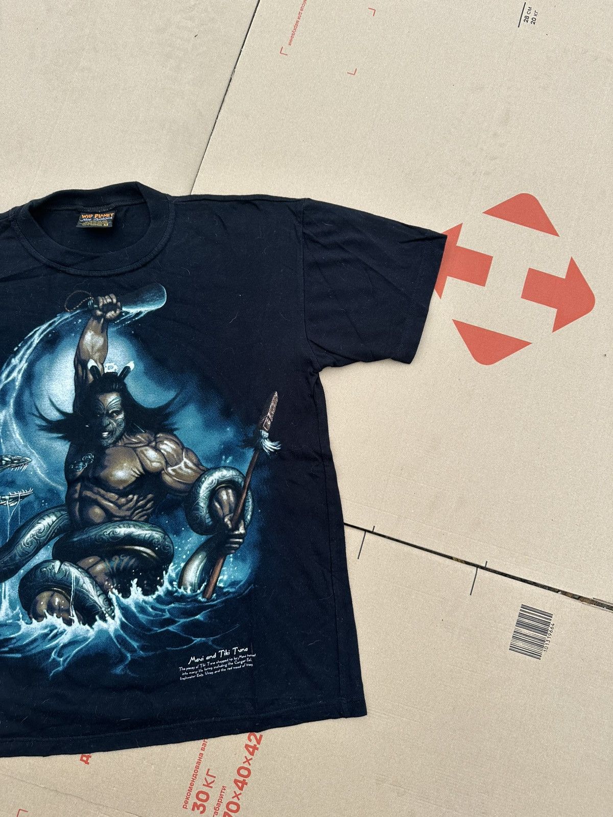 Band Tees × Japanese Brand × Vintage Aotearoa Maori Myth Graphic Tee Wild Planet New Zealand Size US M / EU 48-50 / 2 - 6 Thumbnail