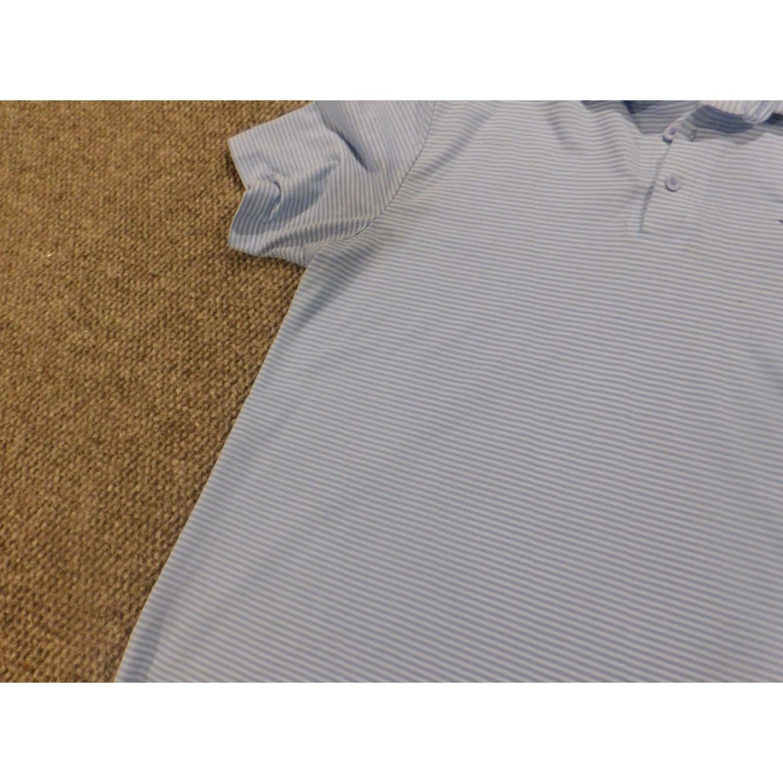 Vintage **Columbia Mens Blue Polo Large Striped Stretch Button** User: **Columbia Mens Blue Polo Large Striped Stretch Button** Size US L / EU 52-54 / 3 - 5 Thumbnail