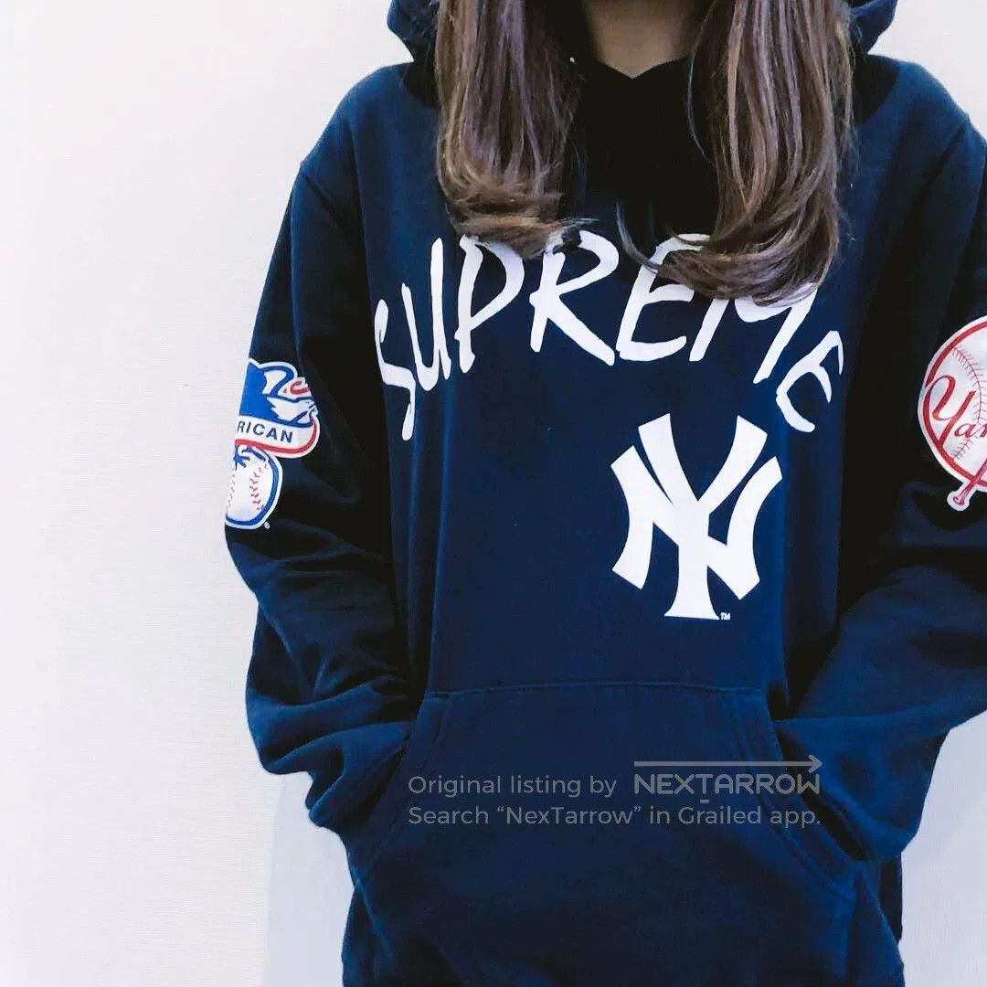 Supreme supreme x yankees hooded sweatshirt. Size US L / EU 52-54 / 3 - 8 Thumbnail
