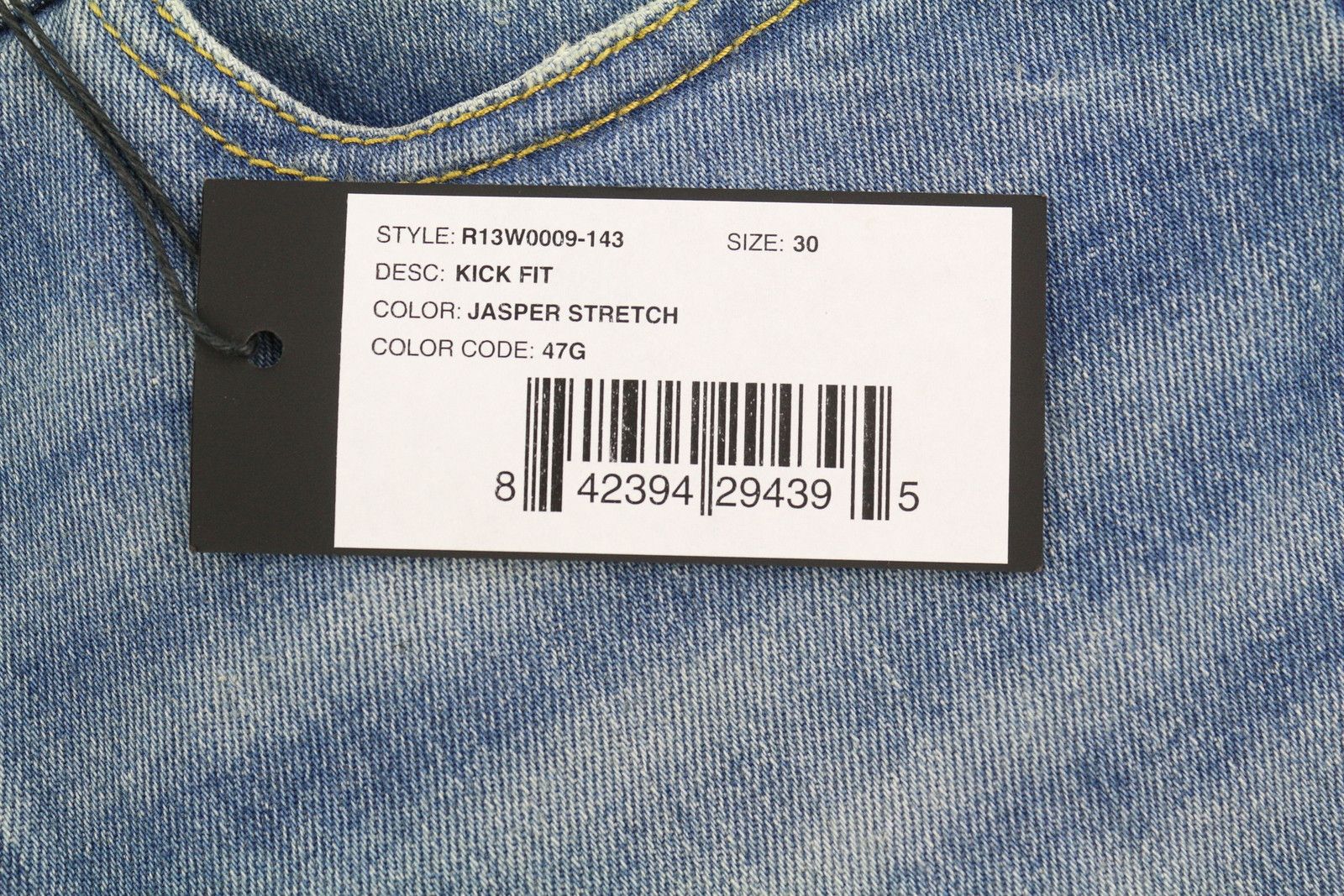 R13 KICK 30 Bootcut Fit Ankle Length Jasper Stretch 84421 Size 30" / US 8 / IT 44 - 7 Thumbnail