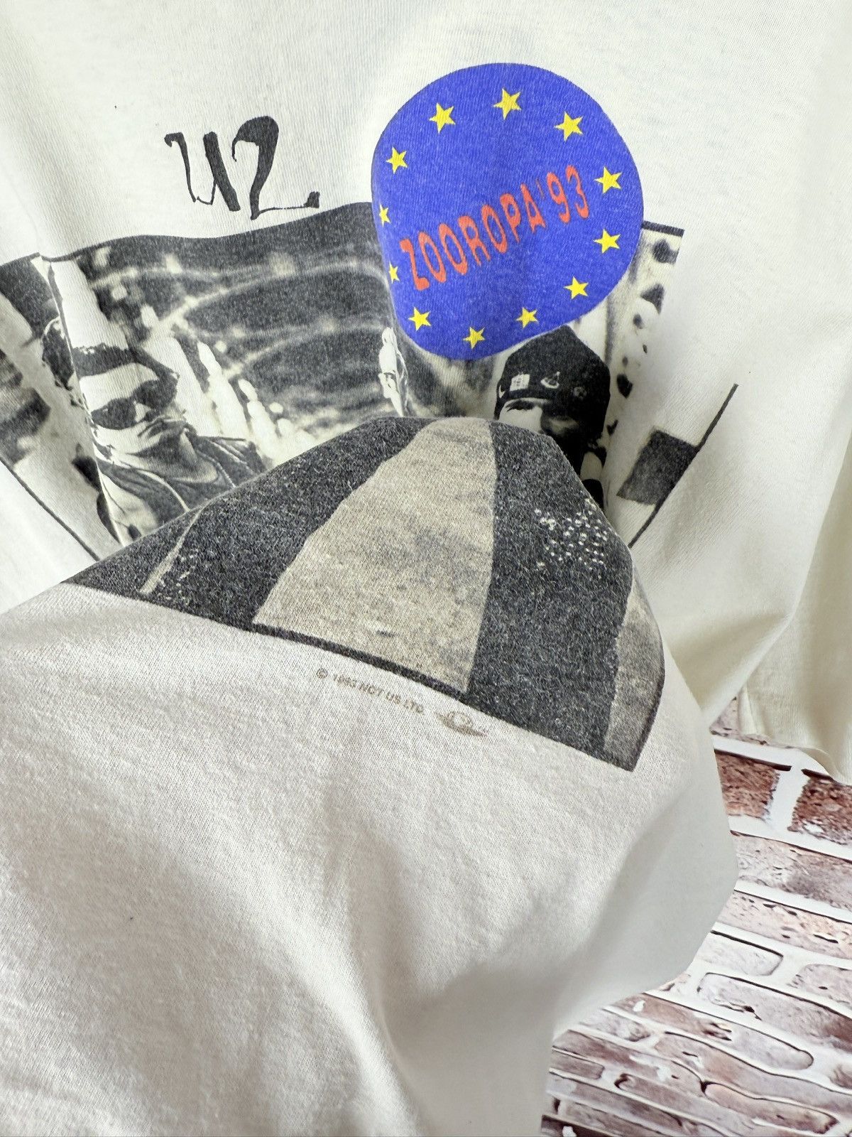 Vintage Very rare Vintage Zooropa 1993 single stitch tee t-shirt Size US XL / EU 56 / 4 - 4 Thumbnail
