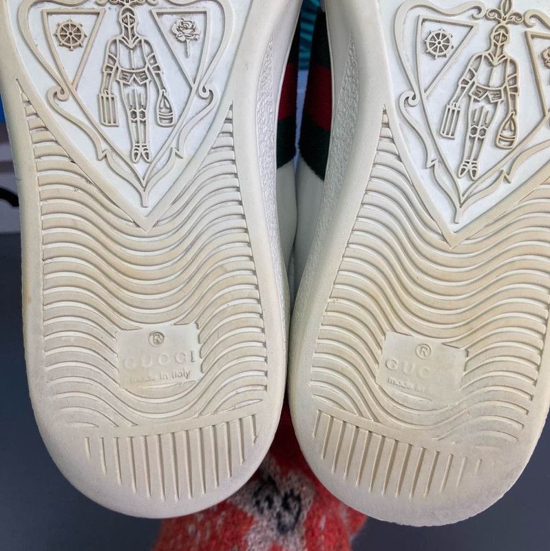 Gucci Gucci Ace Leather Fashion Sneakers for Men -2508 Size US 8.5 / EU 41-42 - 6 Thumbnail