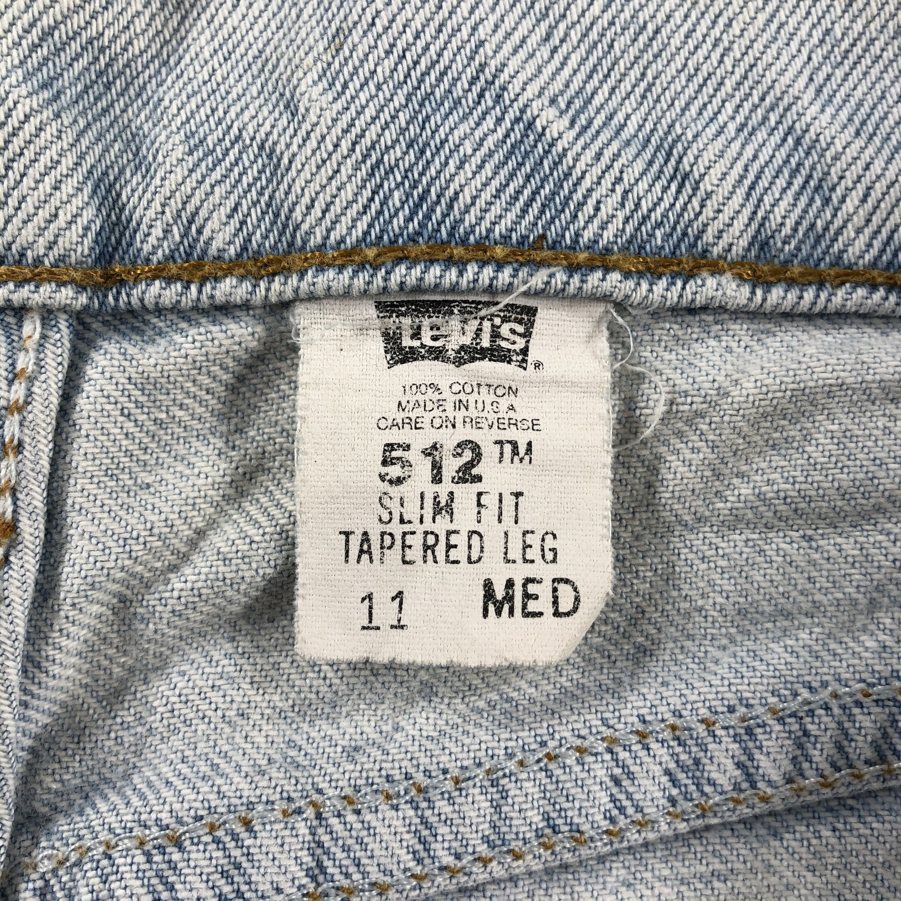 Levi's 90s Vintage Light Wash Levis 512 Jeans-J2319 Size US 29 - 11 Thumbnail