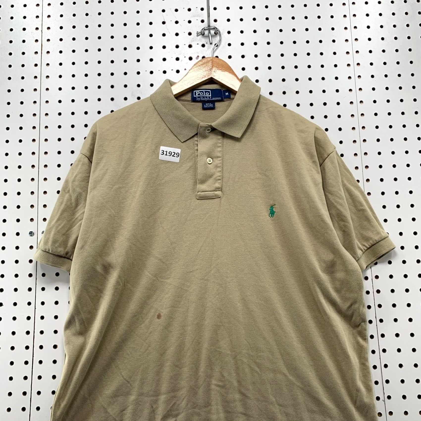 Polo Ralph Lauren VINTAGE Polo Ralph Lauren Shirt Mens Medium Brown Green Pony COllared Casual Size US M / EU 48-50 / 2 - 2 Thumbnail