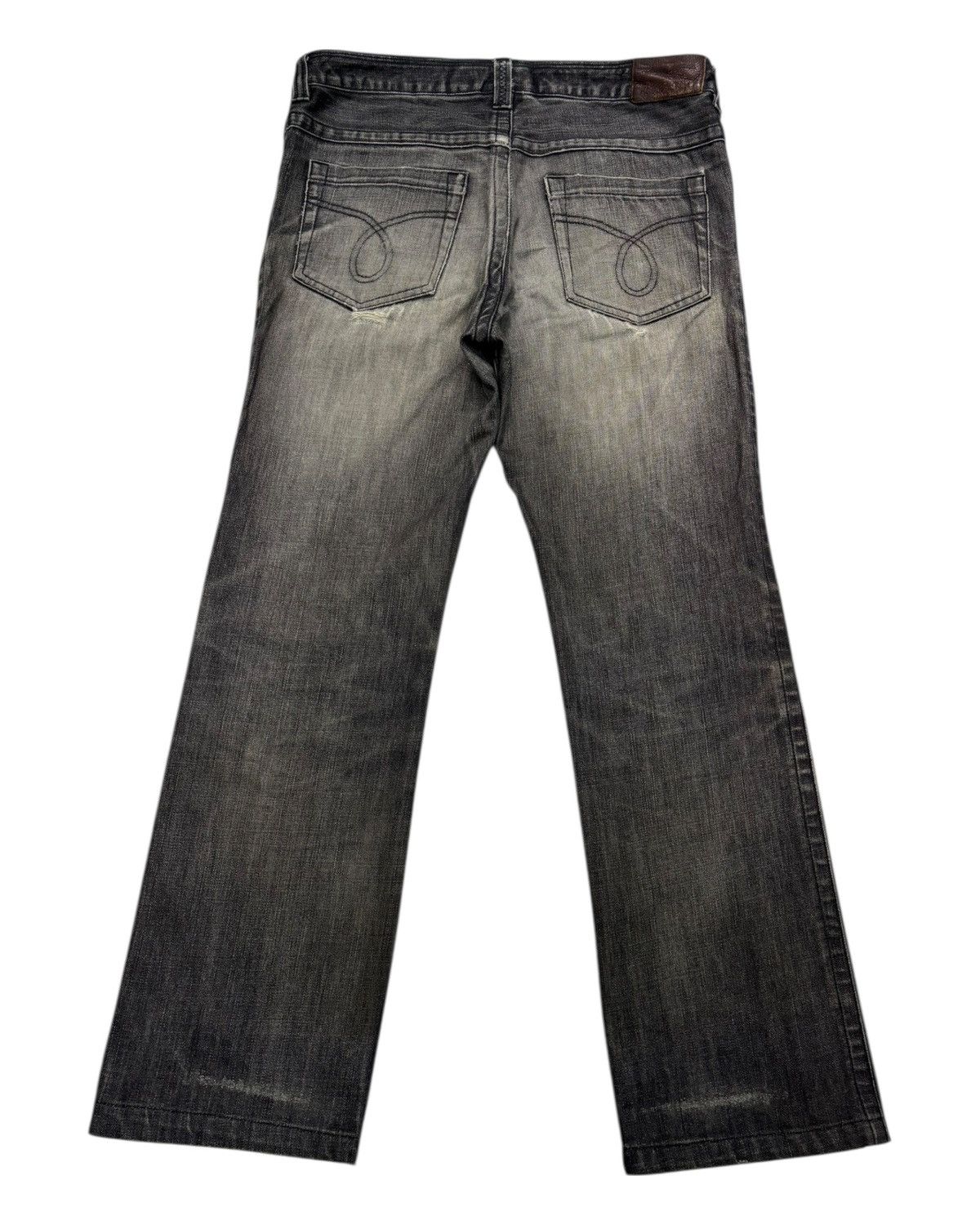 Kapital 🔥CALVIN KLEIN FADED BLACK BOOTCUT FLARE JEANS Size US 34 / EU 50 - 2 Thumbnail