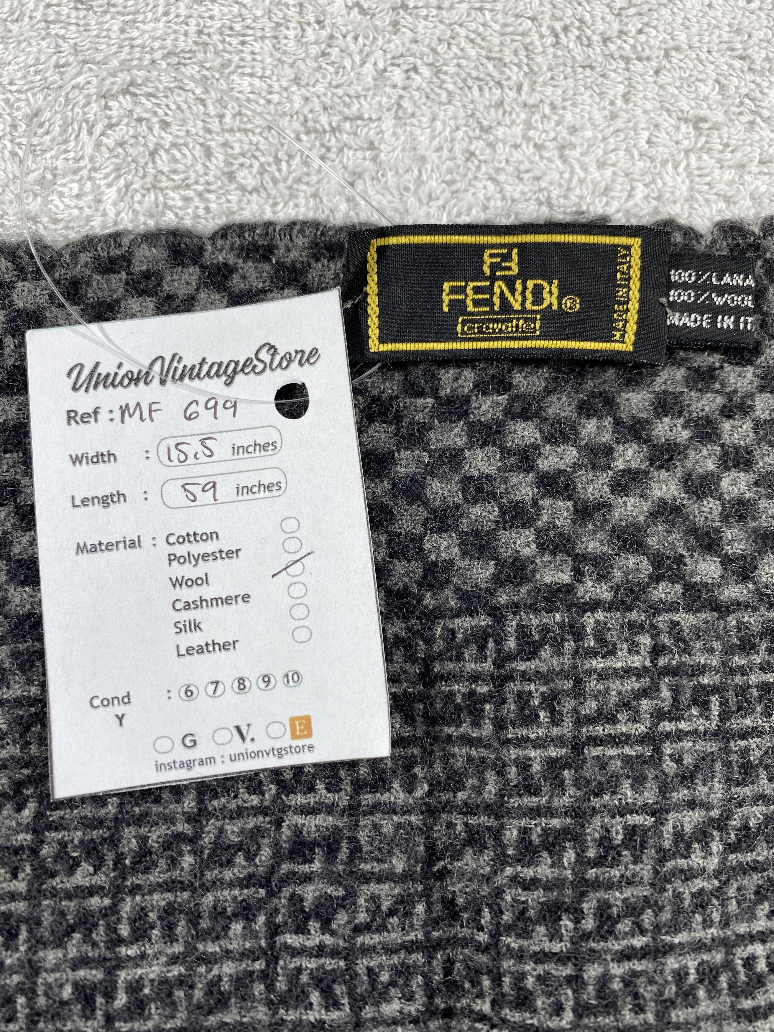 Fendi Vintage Fendi Scarf/Muffler/Neckwear MF699 Size ONE SIZE - 4 Thumbnail