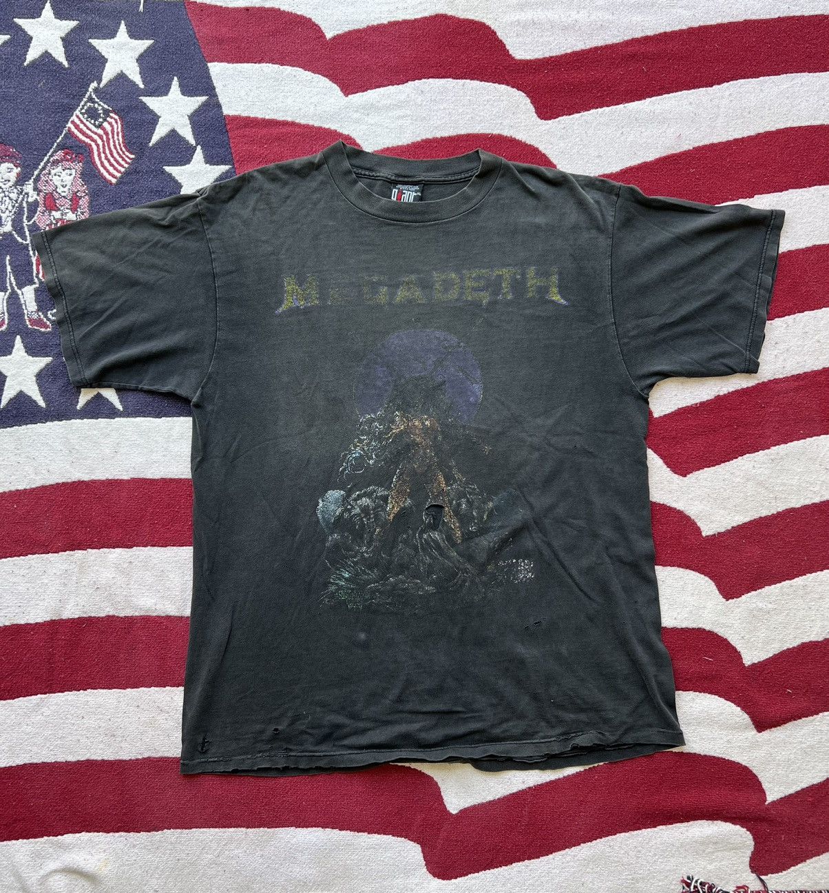 Band Tees × Vintage 90s Megadeath Ghost Print Size US XL / EU 56 / 4 - 1 Thumbnail