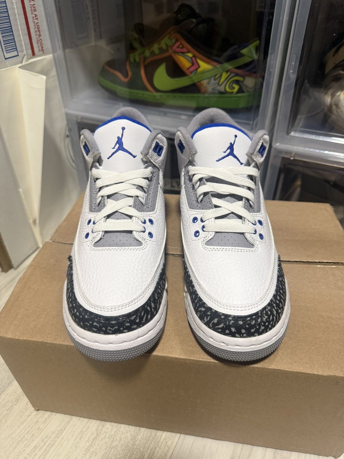 Jordan Brand Air Jordan 3 Retro GS Racer Blue Size US 7 / EU 40 - 4 Thumbnail