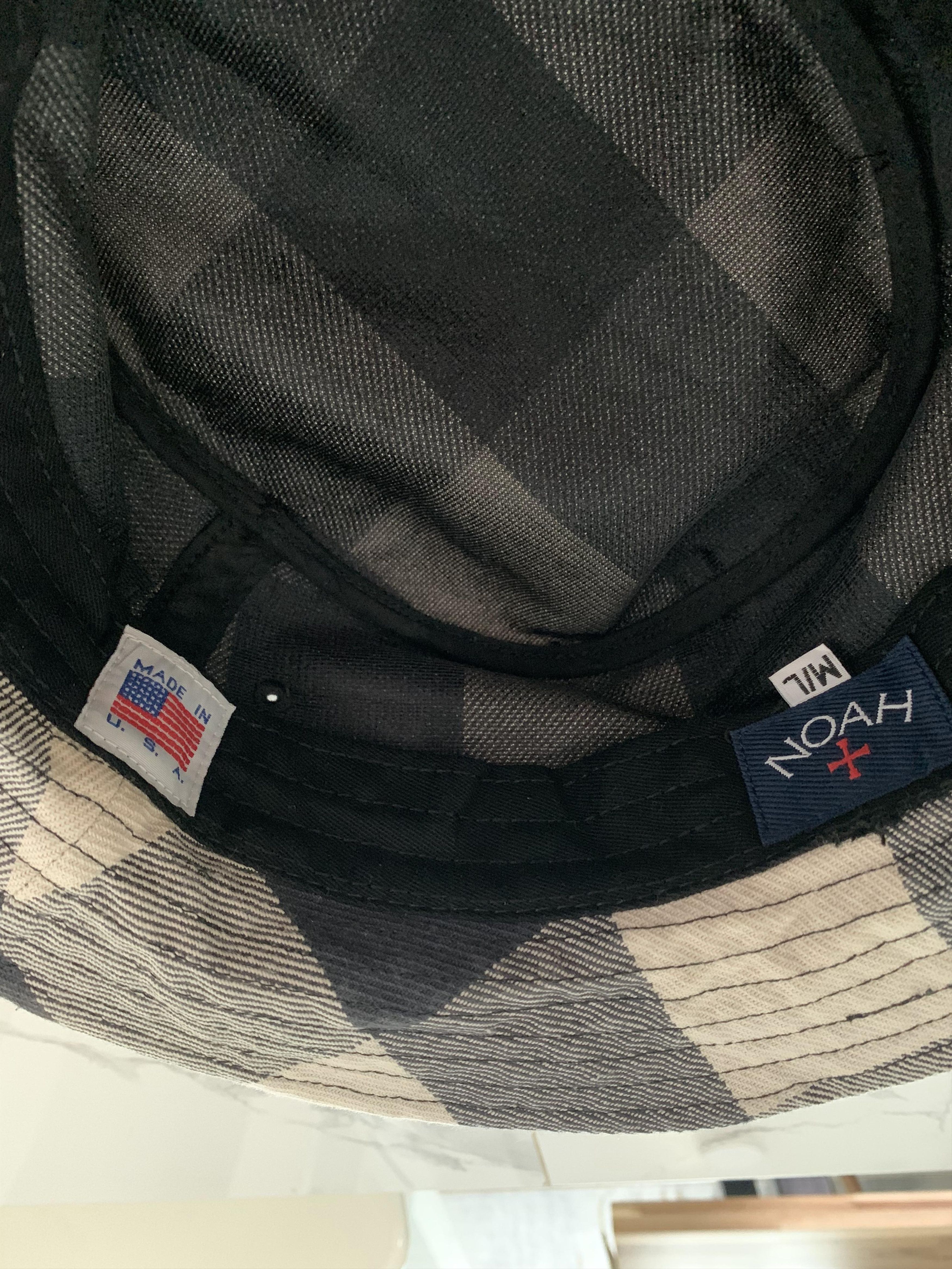 Noah Noah Denim Plaid Crusher Bucket Hat Size ONE SIZE - 7 Thumbnail