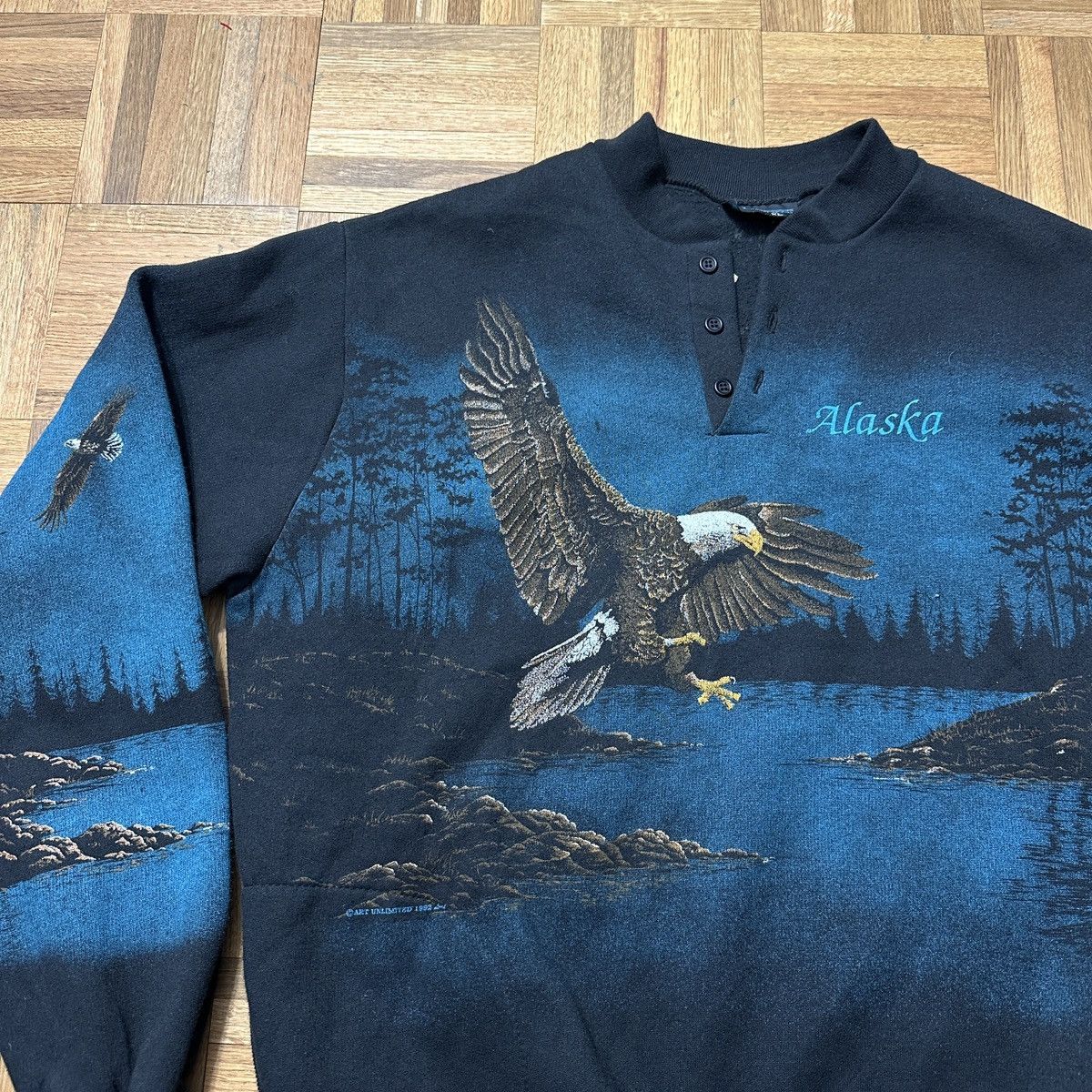 Vintage Vintage Alaska sweatshirt Size US XL / EU 56 / 4 - 3 Thumbnail
