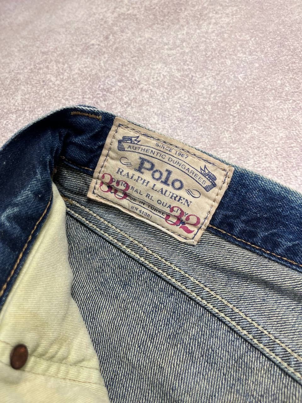 Polo Ralph Lauren VINTAGE POLO RALPH LAUREN STONEWASHED AVANTGARDE JEANS Y2K Size US 33 - 10 Thumbnail