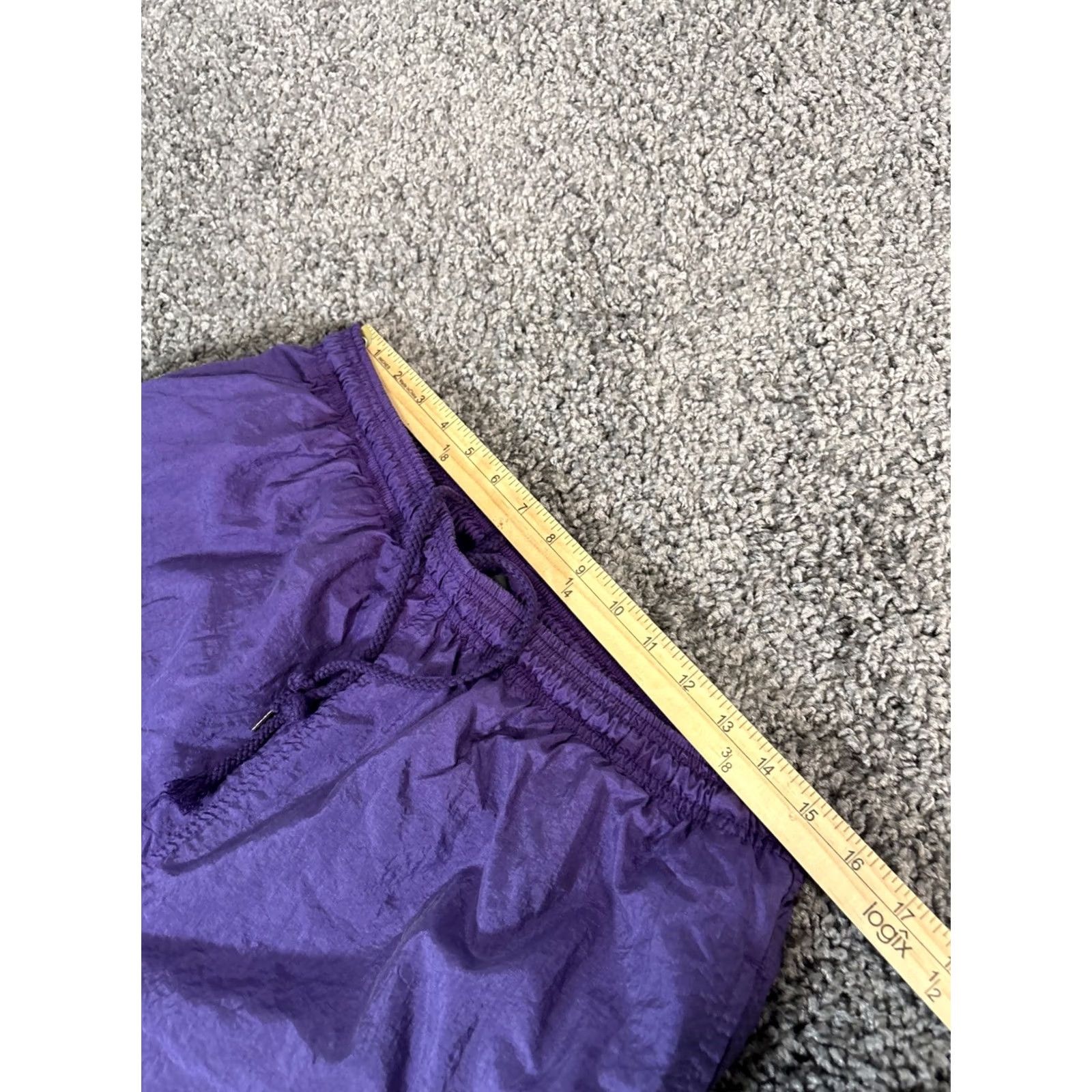 Adidas VINTAGE adidas Track Pants Mens L Purple 90s Baggy Pockets Basketball Size US 33 - 4 Thumbnail