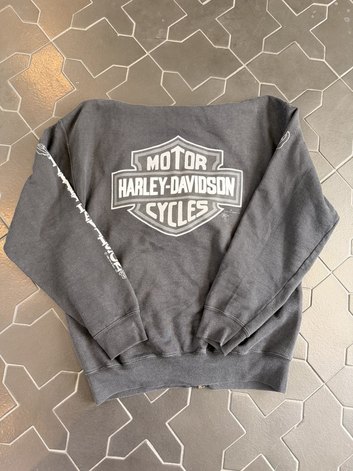 Harley Davidson Rare 80s Harley Davidson Zip-Up Size US M / EU 48-50 / 2 - 2 Thumbnail