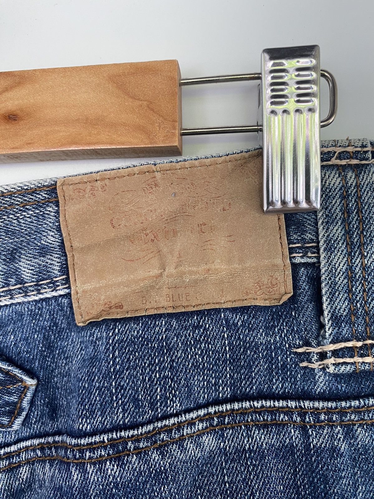 Designer × Japanese Brand Japanese Brand Bit Blue Denim Jeans Pant Size US 34 / EU 50 - 9 Thumbnail