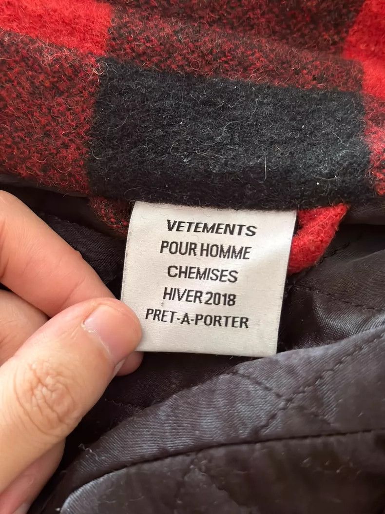 Vetements Vetements Red plaid checkered shirt jacket Size US M / EU 48-50 / 2 - 5 Thumbnail